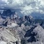 Another panorama over the Lagazuoi hut, with the Civetta, right.